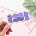 Romantasy City Ticket Stickers / Bookish Admit One Bookish