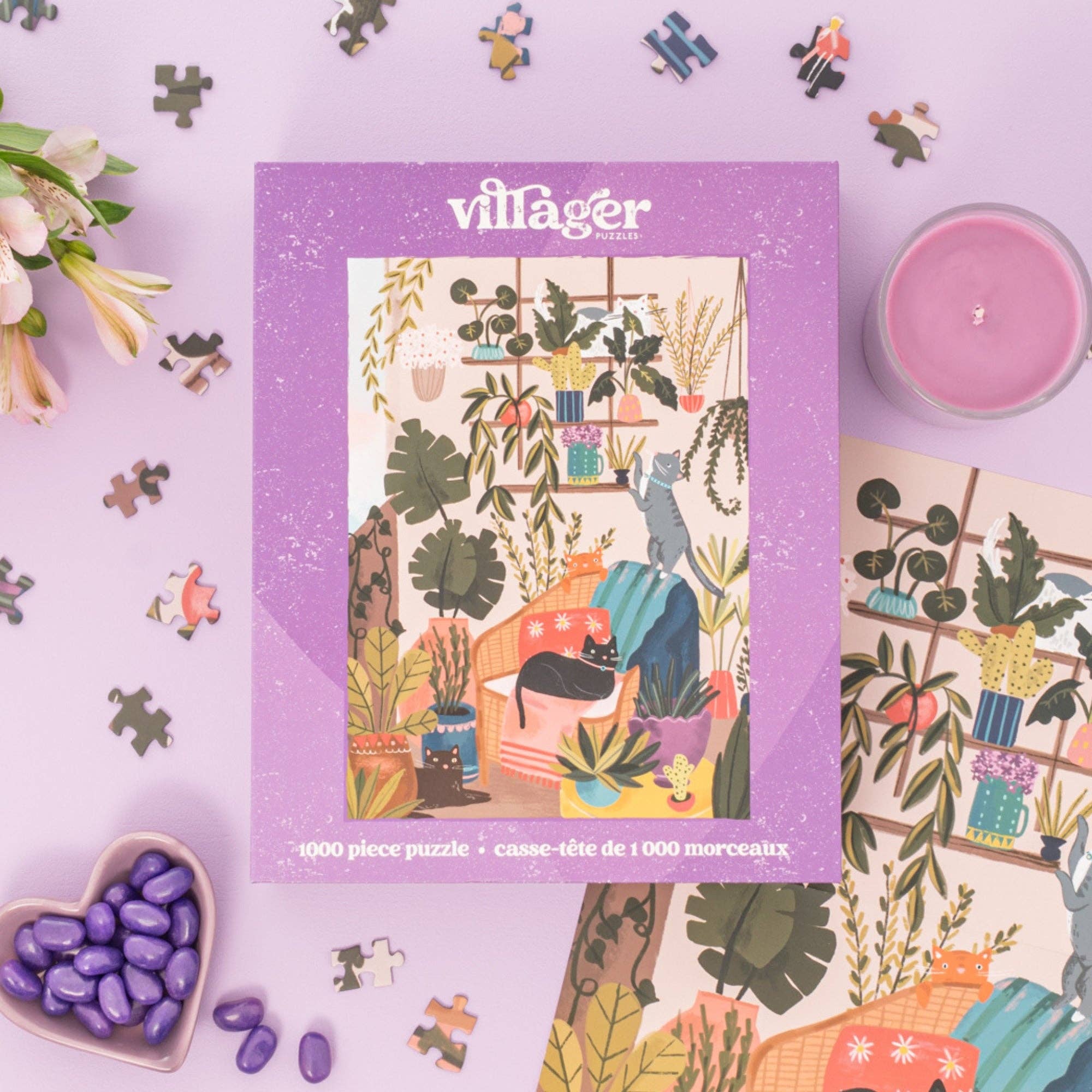 Balcony Cats | 1000-Piece Puzzle | Designed in Canada