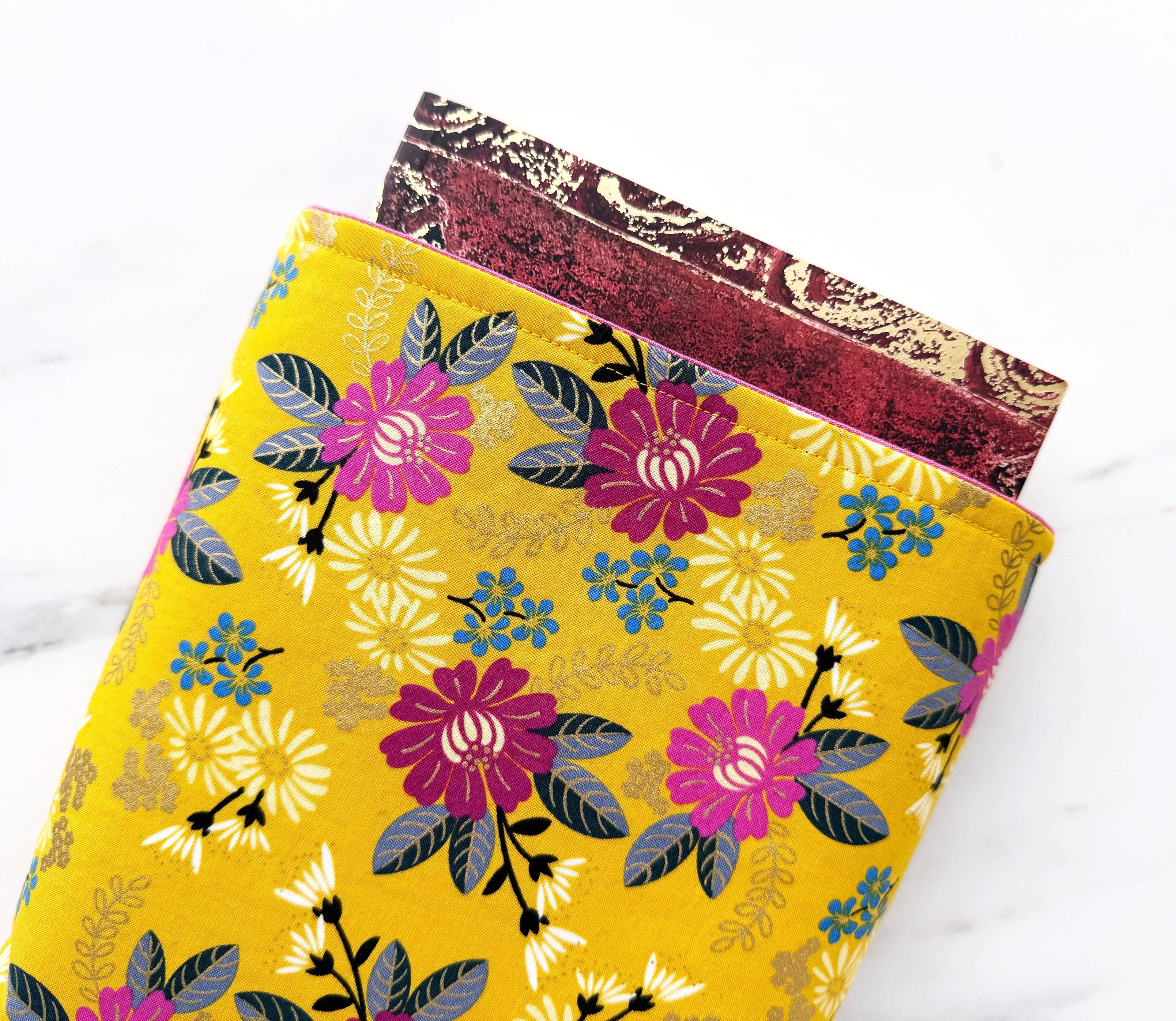Goldenrod - padded book sleeve, book pouch