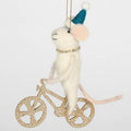 Felt Mouse Riding A Bike