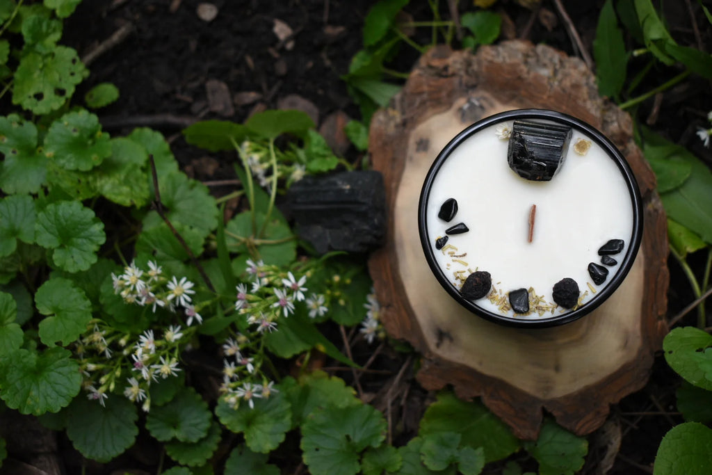 Black Tourmaline Candle | Cedarwood & Vanilla